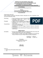 013 SK LPJ Ketua Umum BE Himatika FMIPA Unhas Periode 2009-2010