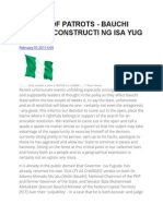 League of Patrots - Bauchi State Deconstructi NG Isa Yug UDA