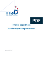 Finance Standard Operating Procedures PDF