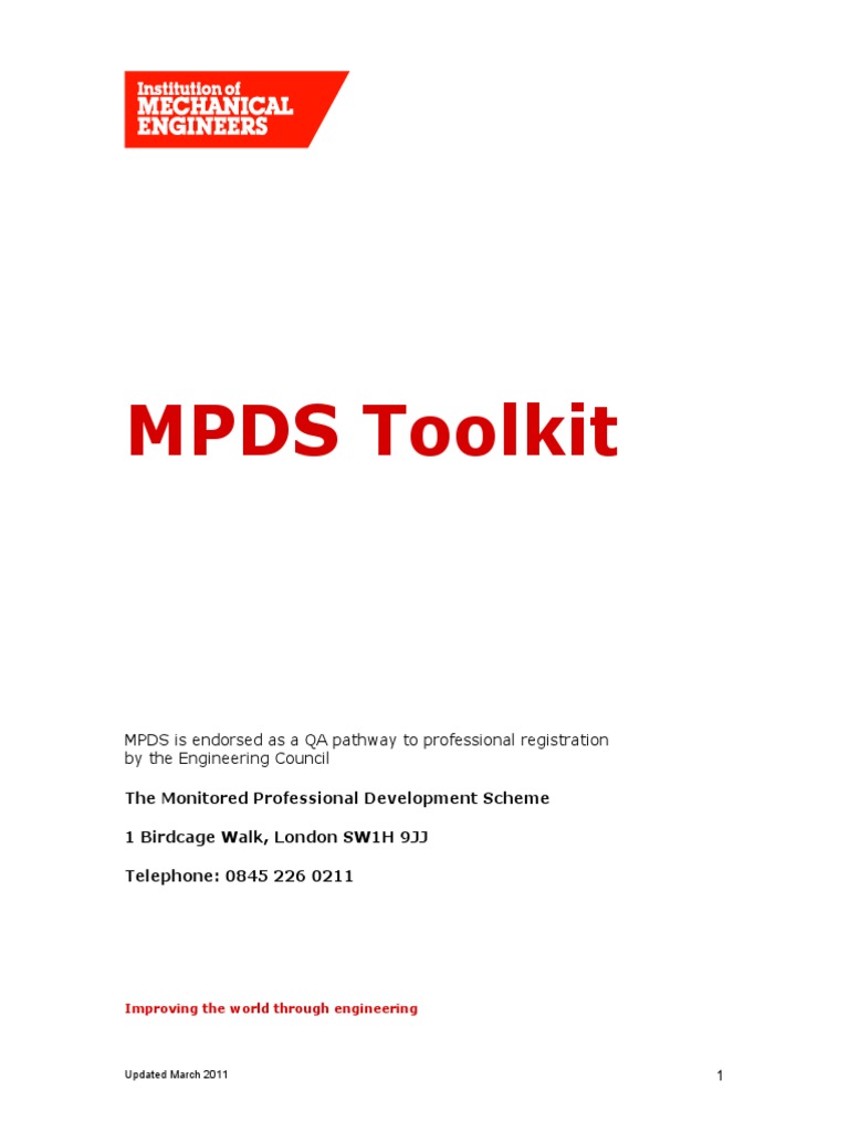 MPDS Toolkit for Professional Engineers | PDF | Competence (Human ...