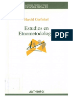 Garfinkel, Harold-Estudios de Etnometodologia