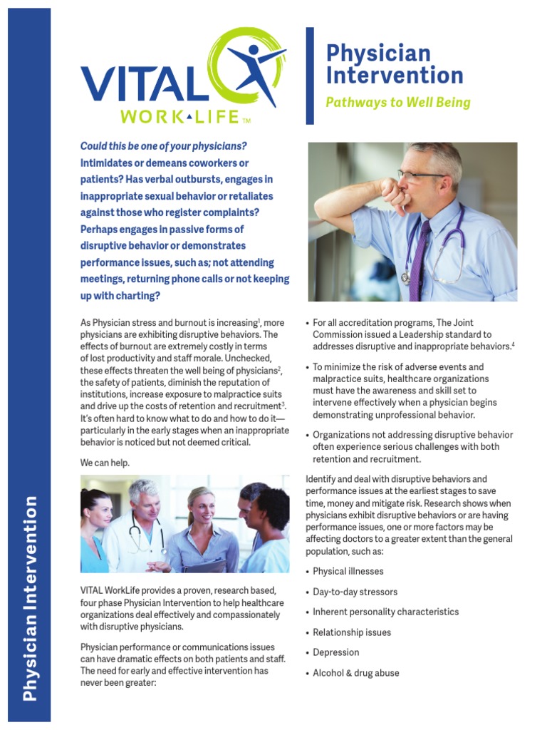 Physician Intervention for Disruptive Behavior | PDF | Physician ...