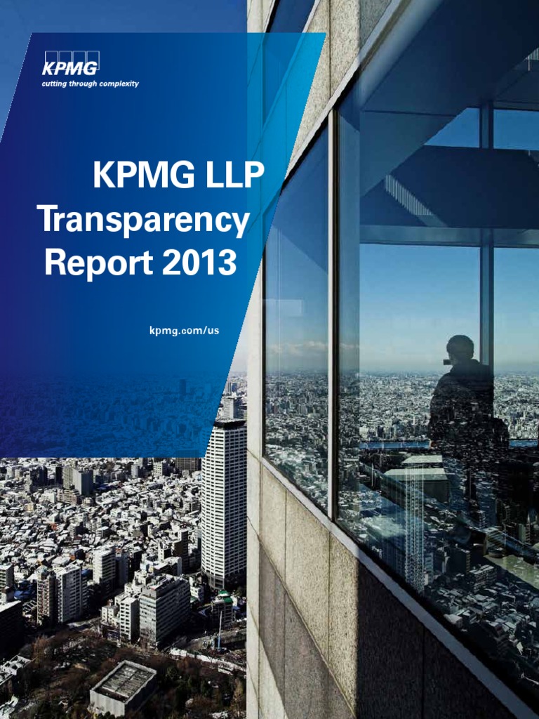KPMG LLP Transparency Report Audit Financial Audit Free 30day