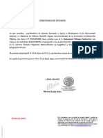 Constancia de Estudios: FOLIO CE-4059