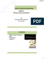 Introduction To Wireless Networking: Module-2 Wireless Local Area Networks