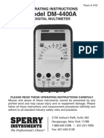 Sperry Instruments Multimeter Manual