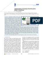 Recent Advances in Hydrotreating of Pyrolysis Bio-Oil