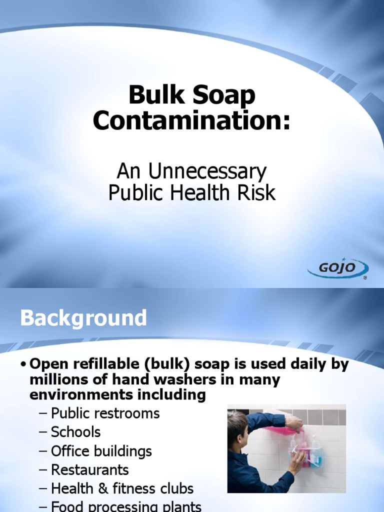 Bulk Soap Contamination Pathogen Bacteria