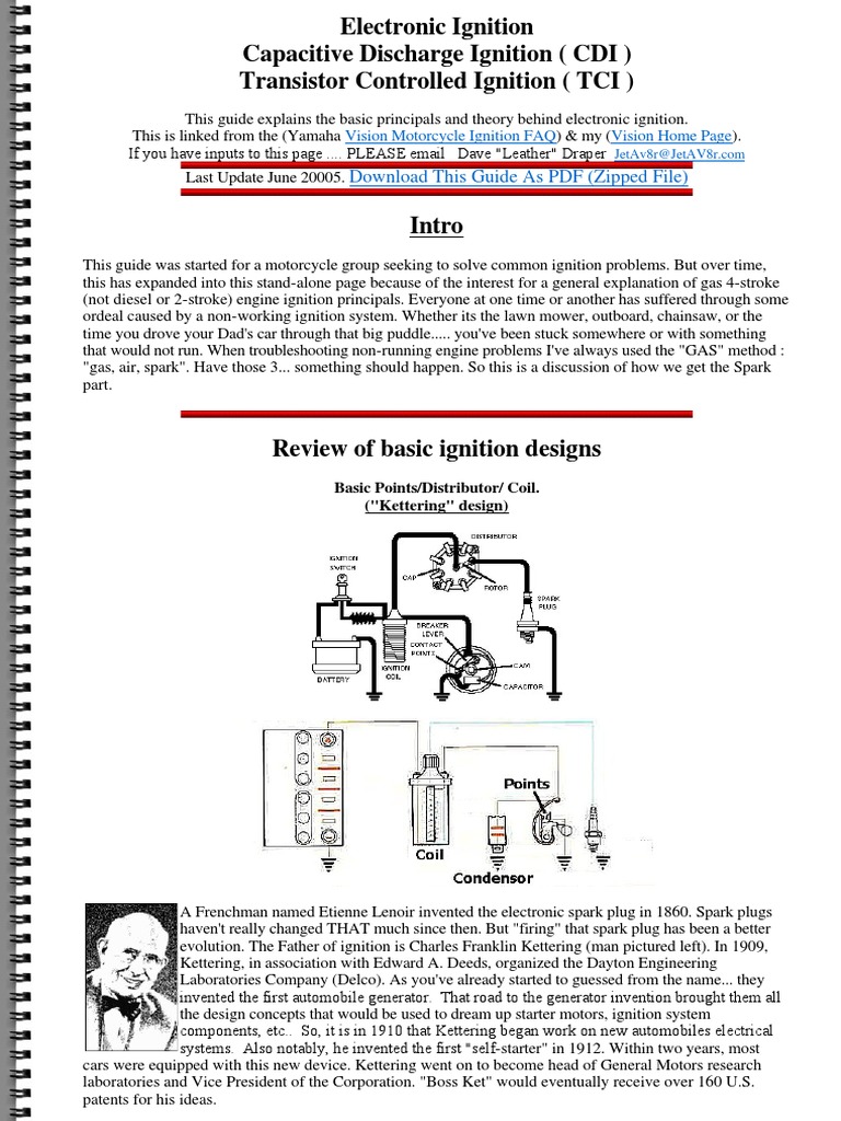 Auto Ignition Systems Design and Operation | Ignition ... wiring diagram honda beat pgm fi 