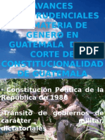 Avances Jurisprudenciales en Materia de Género en Guatemala