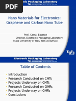 Nano Materials For Electronics: Graphene and Carbon Nano Tube