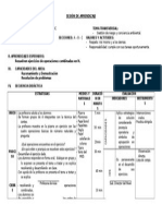 Sesion de Aprendizaje Numeros Naturales