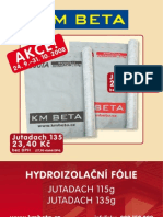 KM Beta - Leták HYDROIZOLAČNÍ FÓLIE