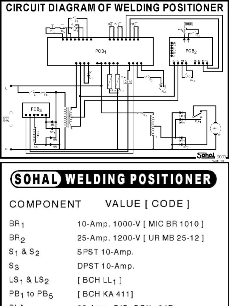 Circuit Diagram of Welding Positioner PDF | PDF