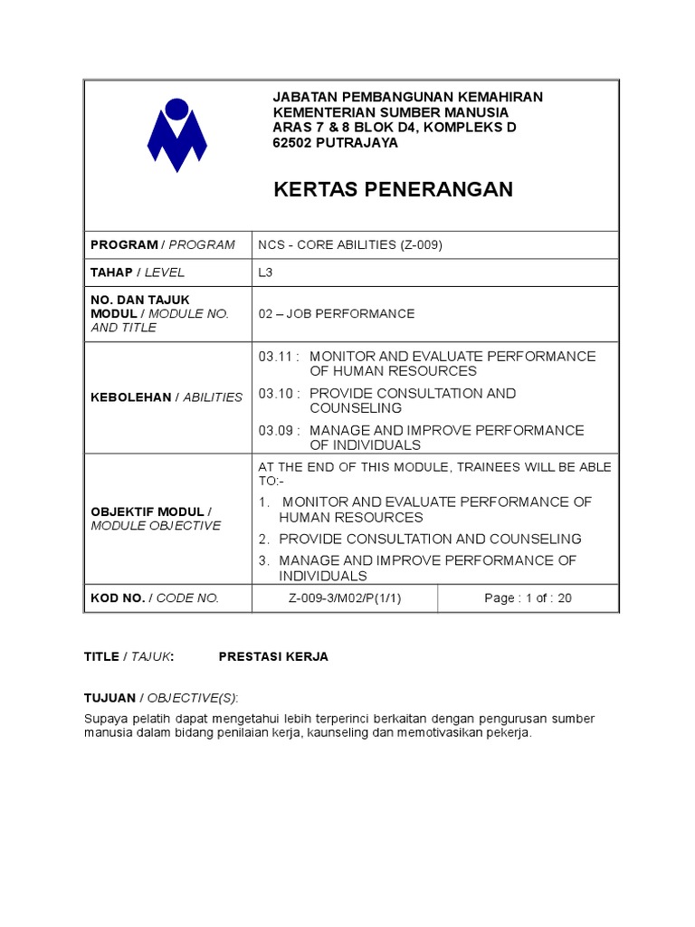 Core Abilities Tahap 3 Modul 2 Pdf