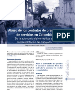 Abuso de los contratos de prestación de servicios en Colombia