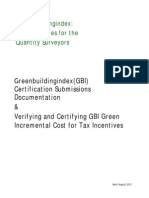 Greenbuildingindex: Practice Notes For The Quantity Surveyors