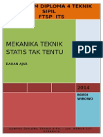 Bahan Ajar Mekanika Teknik Statis Tak Tentu Program D4 18 Sept 2013