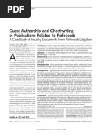 Download Study Merck Employees Ghostwrote and Guest Authored VioxxRofecoxib Clinical Drug Study Manuscripts by Attorney SN2546514 doc pdf