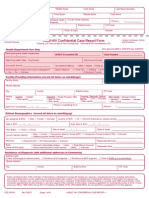 Adult HIV Confidential Case Report Form