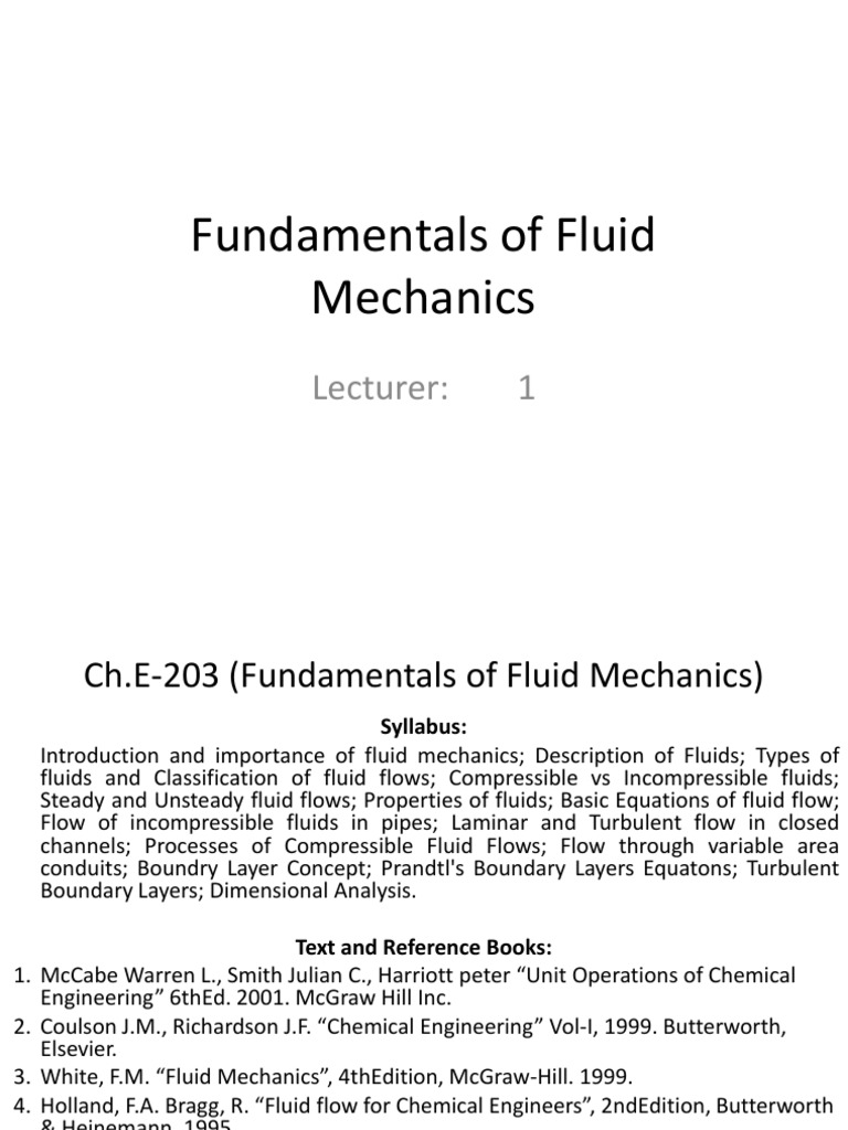 Fluid Mechanics Fundamentals for Engineers | PDF | Fluid Dynamics ...