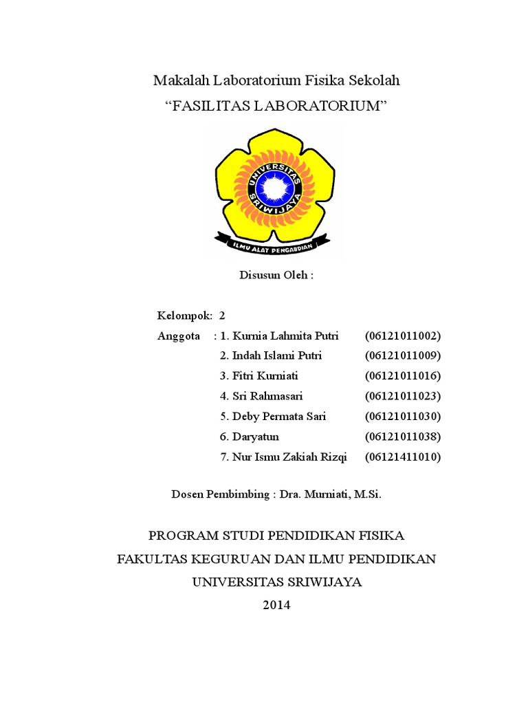 Makalah Laboratorium Fisika Sekolah
