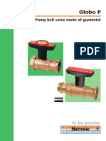 Gunmetal Pump Ball Valve for Heating Systems