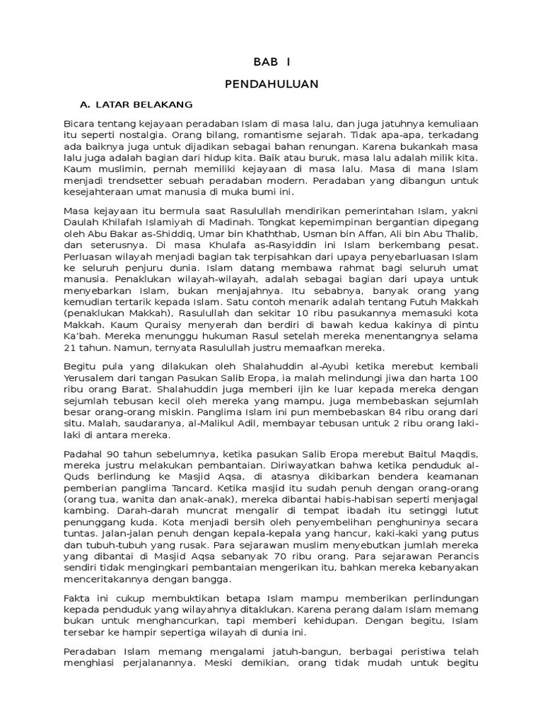 Makalah Peradaban Islam 5 | PDF