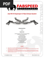 Basic Install Guide - Audi R8 Exhaust System