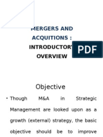 Mergers and Acquitions:: Introductory