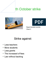 The 24th October Strike: Raquel Granados Lacomba 2ºbach.c