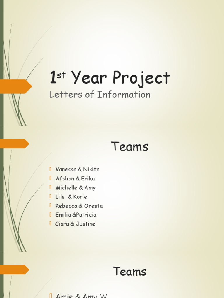 1st Year Project | PDF | Career & Growth