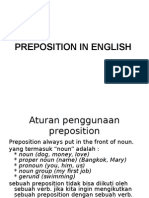 Preposition in English