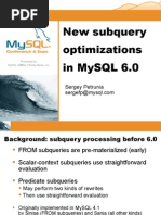 Download New Subquery Optimizations In MySQL 6 by Oleksiy Kovyrin SN2546837 doc pdf
