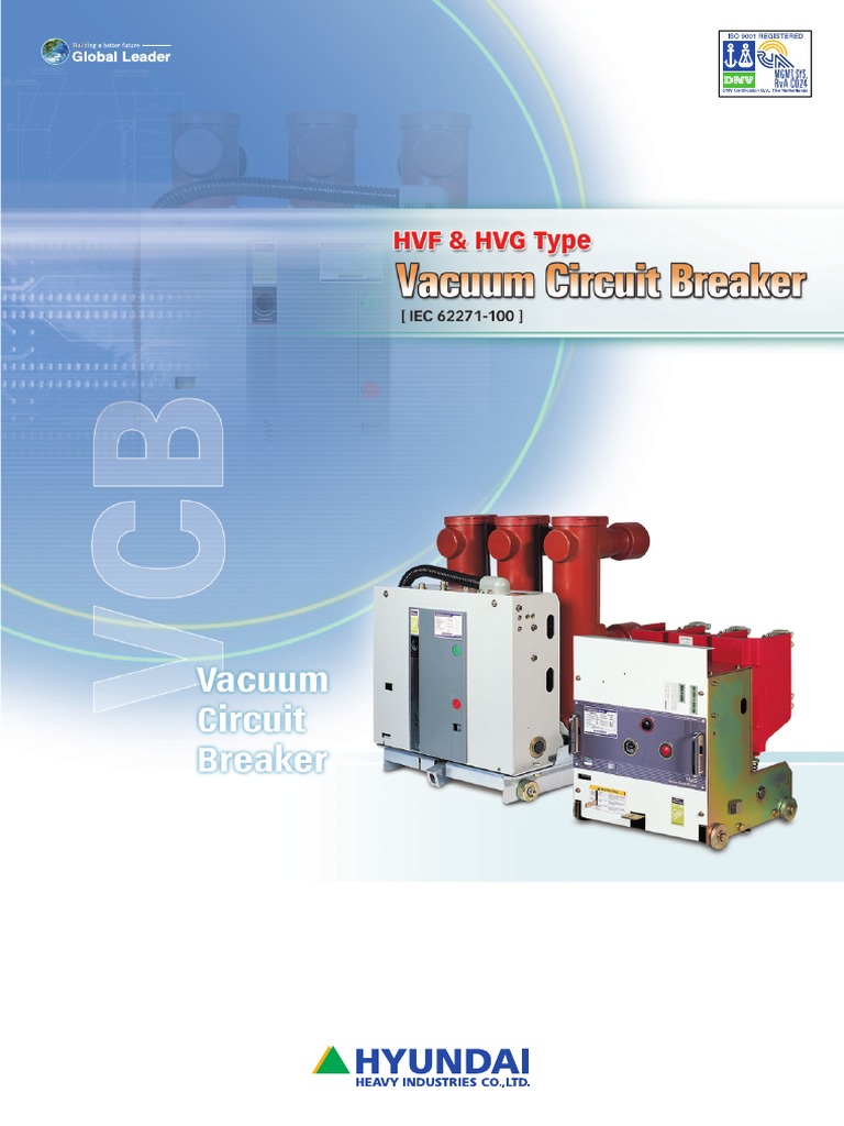 Hyundai HVF VCB Specifications Guide | PDF | Electric Arc | Switch
