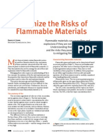 Minimze the risk of flammable materials