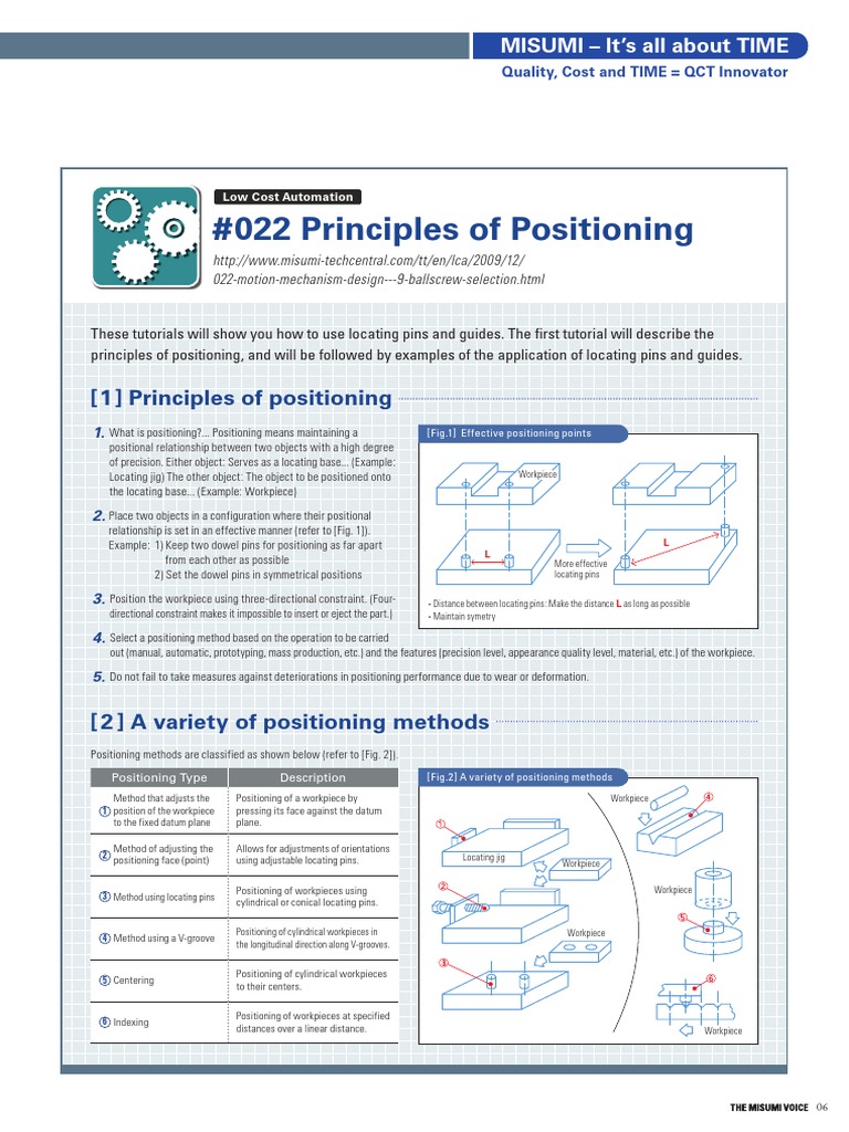 Positioning Methods for Cylindrical Workpieces | PDF | Technology ...