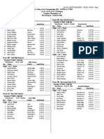 Saturday Field Heat Sheets