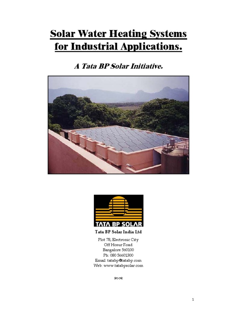 Industrial Solar Water Heating Systems | PDF
