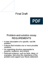Final Draft Problem Solution