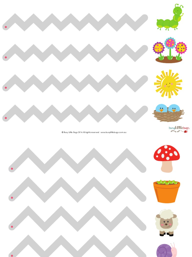 Spring Tracing Sheets BLB | PDF