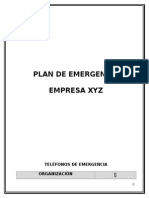 Plan Emeplan de Emergencia Genericorgencia Generico