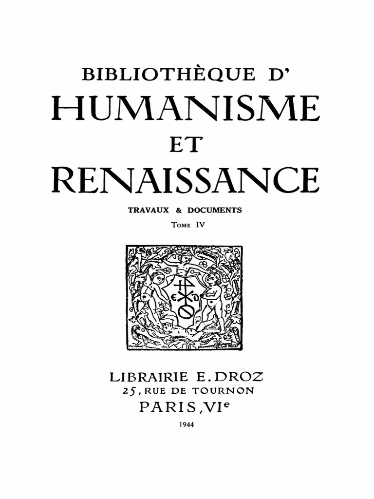 Dissertation sur l'humanisme niveau seconde - Histoire - Stuvia FR