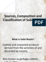 Sources, Composition and Classification of Solid Waste