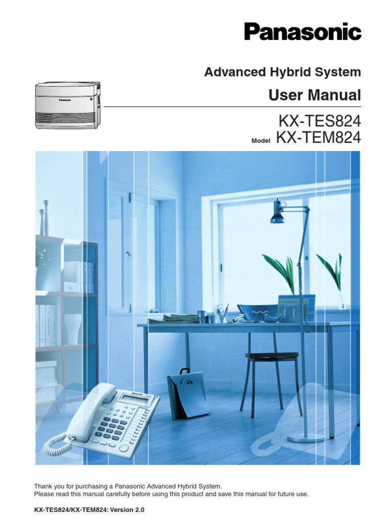 Panasonic KXTES824 - User Manual | Telephone | Waste Management