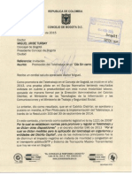 Carta Concejo de Bogotá