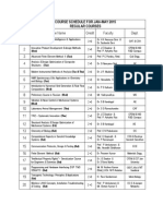 Course Schedule