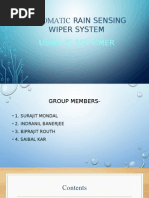 Automatic Rain Sensing Wiper System