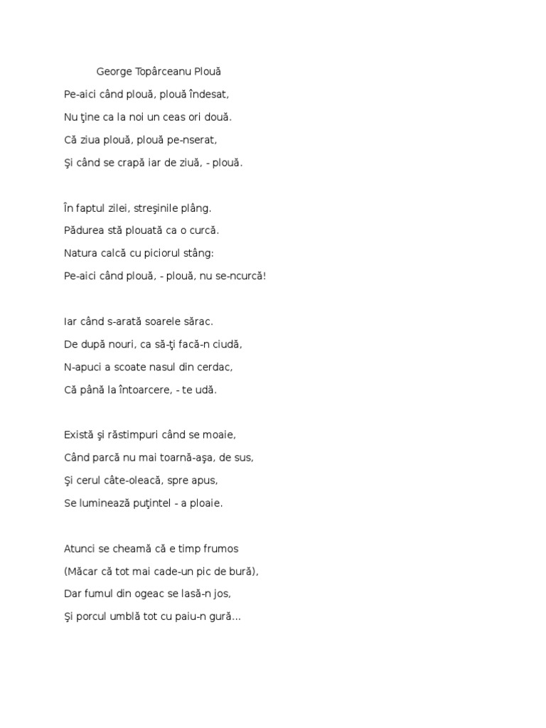 George Toparceanu Ploua