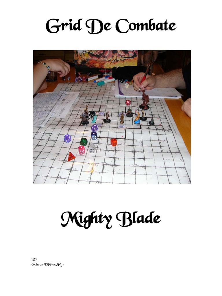 Grid de Combate Mighty Blade | PDF | Jogos de RPG | Espada